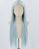 Grey Green Blue Synthetic Lace Front Wig WW889