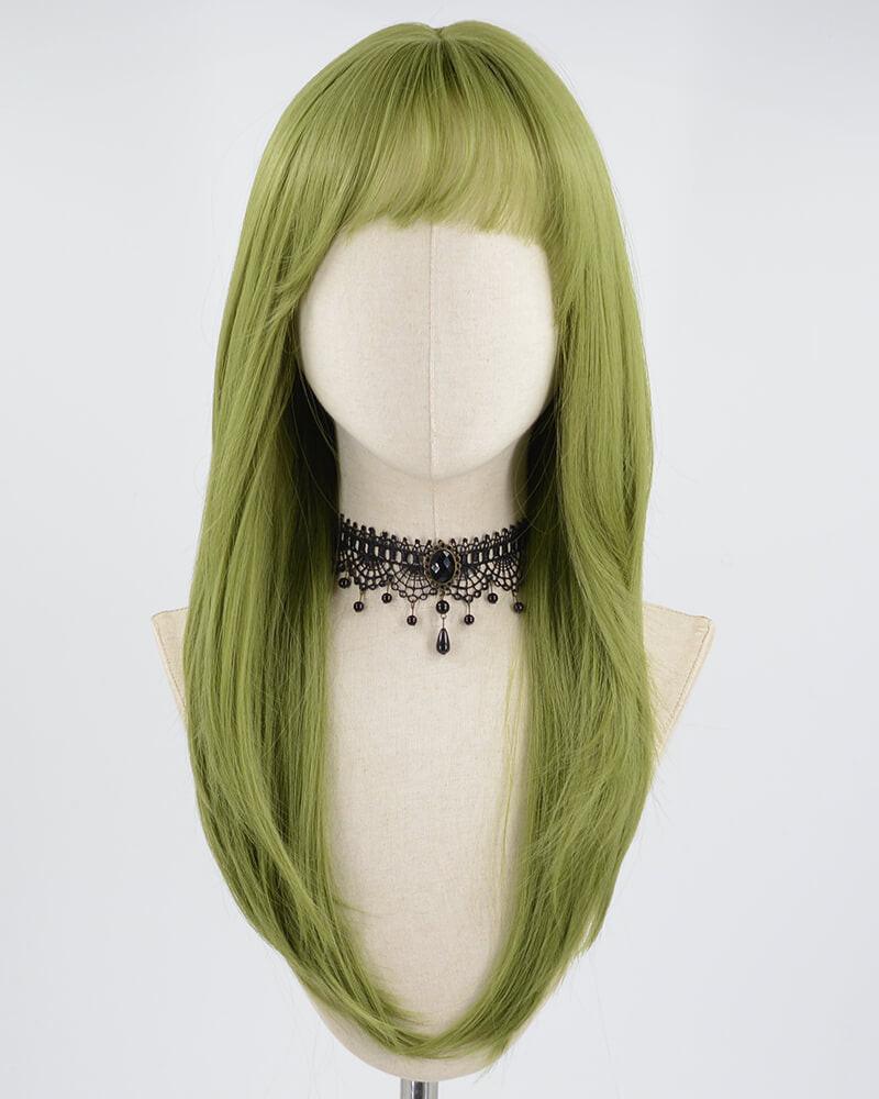 Green Synthetic Wig HW320
