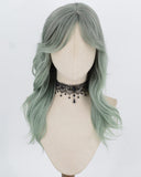 Green Wavy Synthetic Wig HW829