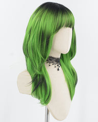 Ombre Green Synthetic Wig HW744