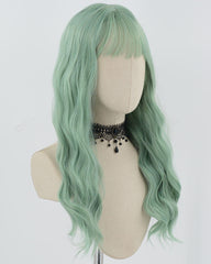 Green Curly Synthetic Wig HW606