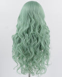 Green Wavy Synthetic Lace Front Wig WW1013
