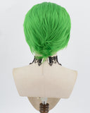 Green Short Cosplay Synthetic Lace Front Wig WW1017