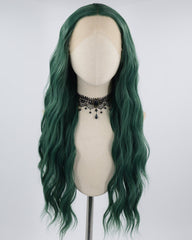Green Curly Synthetic Lace Front Wig WW199