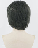 Dark Green Short Synthetic Lace Front Wig MW036