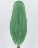 Green Long Straight Synthetic Lace Front Wig WW902
