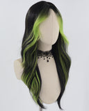 Green Black Synthetic Wig HW549