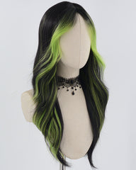Green Black Synthetic Wig HW549