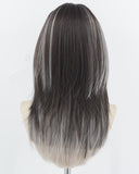 Black Grey Synthetic Wig HW748