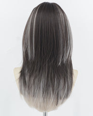 Black Grey Synthetic Wig HW748