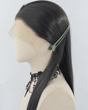 30Inch Grey Black Synthetic Lace Front Wig WW966