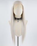 Grey Blonde Straight Synthetic Lace Front Wig WW667