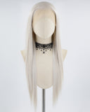 Grey Blonde Straight Synthetic Lace Front Wig WW667