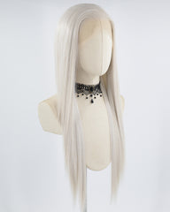 Grey Blonde Straight Synthetic Lace Front Wig WW667