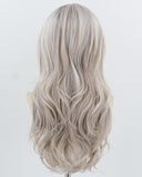 Ombre Grey Blonde Synthetic Lace Front Wig WW1006