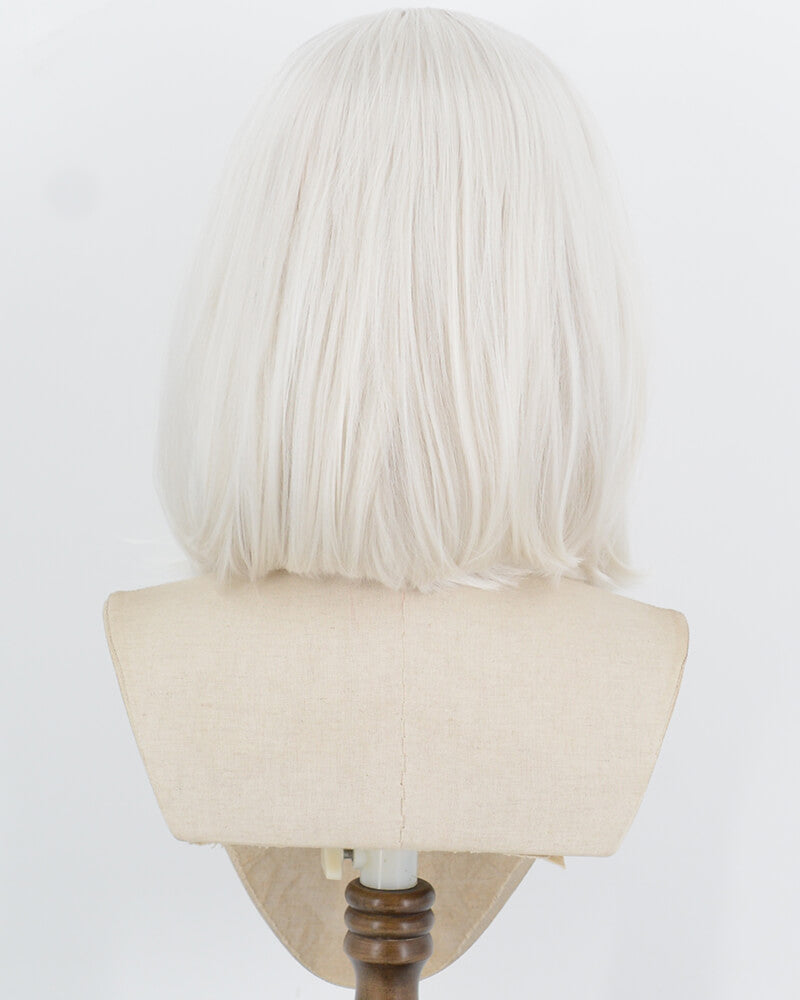 White Grey Bob Synthetic Lace Front Wig WW663
