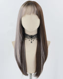 Grey Black Synthetic Wig HW656