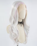 Grey Mixed Color Synthetic Lace Front Wig WW590