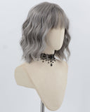 Grey Curly Short Synthetic Wig HW776