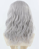 Dark Grey Curly Synthetic Lace Front Wig WW924