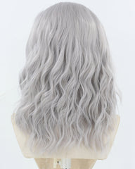 Dark Grey Curly Synthetic Lace Front Wig WW924