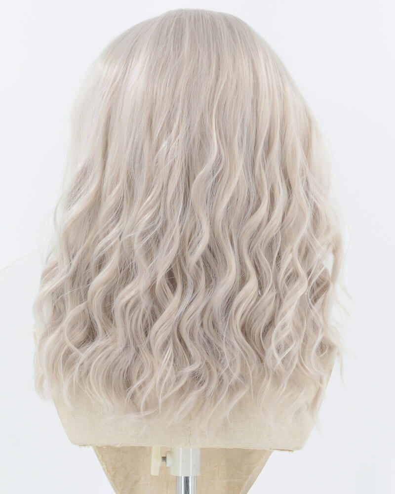 Grey Curly Synthetic Lace Front Wig WW923