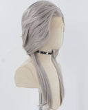 Grey Synthetic Lace Front Wig WW850