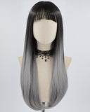Ombre Grey Synthetic Wig HW387