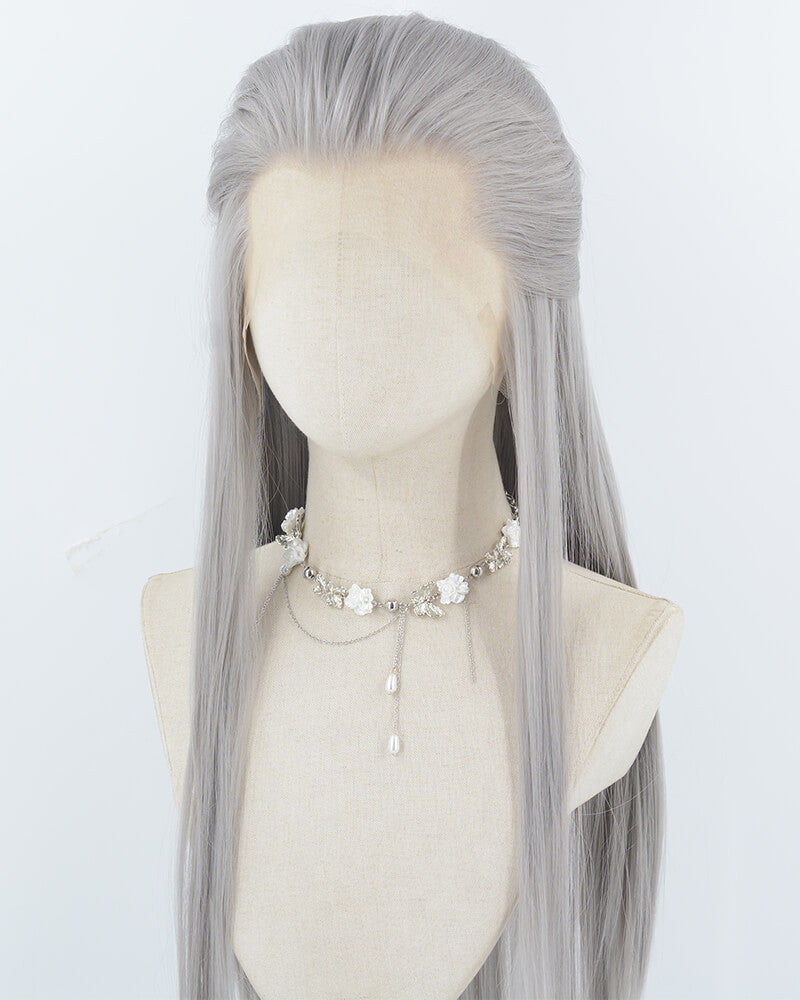 Black Straight Lace Front Men's Wig MW050