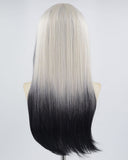 Grey Ombre Black Synthetic Wig HW339