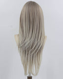 30Inch Long Grey Ombre Synthetic Wig HW763