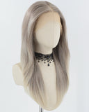 13*6 Mixed Grey Ombre Blonde Synthetic Lace Front Wig WW809