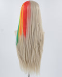Grey Rainbow Synthetic Lace Front Wig WW770