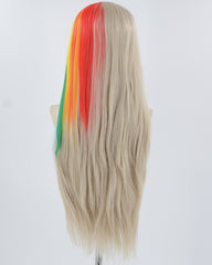 Grey Rainbow Synthetic Lace Front Wig WW770