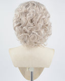 Grey Curly Short Synthetic Lace Front Wig WT119