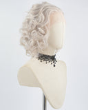 Grey Curly Short Synthetic Lace Front Wig WT119