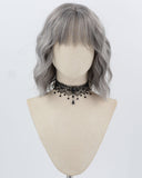 Grey Curly Short Synthetic Wig HW776