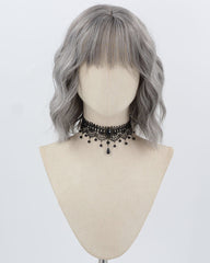 Grey Curly Short Synthetic Wig HW776