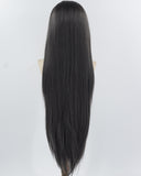 30Inch Grey Black Synthetic Lace Front Wig WW966