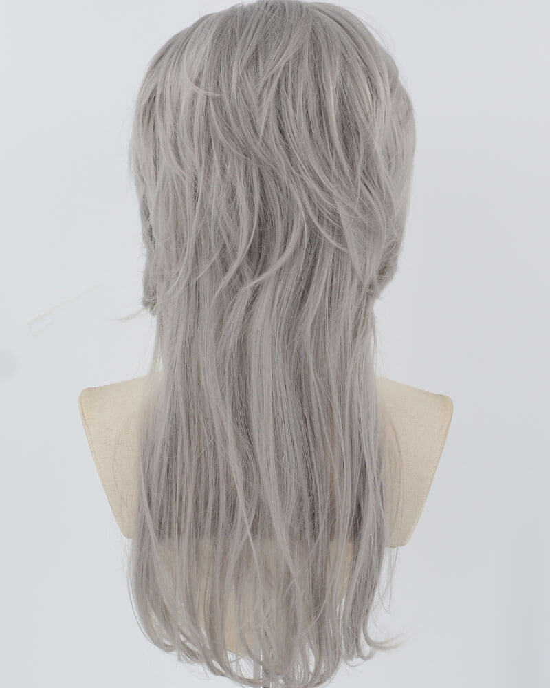 Grey Synthetic Lace Front Wig WW850