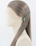 Dark Grey Long Straight Synthetic Lace Front Wig WW916