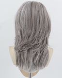 13*6 Grey Ombre White Synthetic Lace Front Wig WW1003
