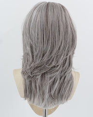 13*6 Grey Ombre White Synthetic Lace Front Wig WW1003