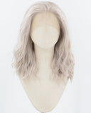 Grey Curly Synthetic Lace Front Wig WW923