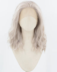 Grey Curly Synthetic Lace Front Wig WW923