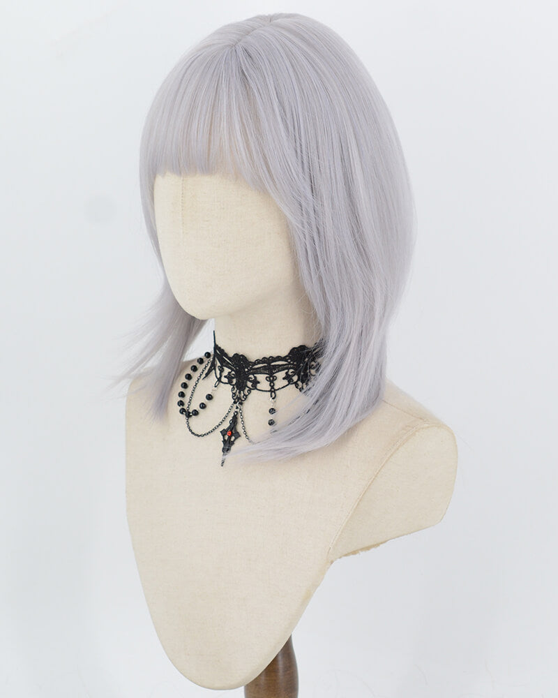 Grey Silver Synthetic Wig HW860
