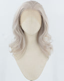 Grey Wavy Synthetic Lace Front Wig WW917