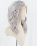 Dark Grey Curly Synthetic Lace Front Wig WW924
