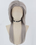 Grey Synthetic Lace Front Wig WW850
