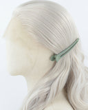 Grey Long Wavy Synthetic Lace Front Wig WW911